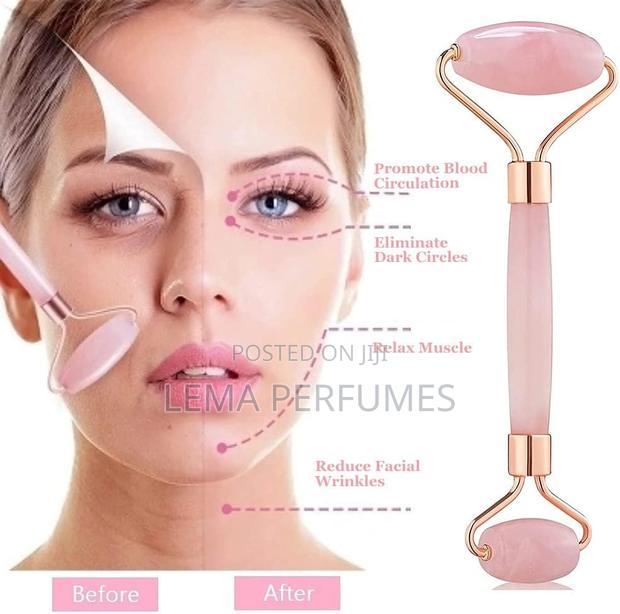 Rose Quartz Face Roller + Gua Sha – Anti-aging Glow” - main view