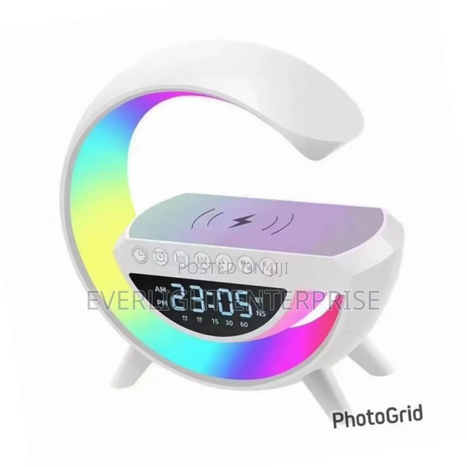 Big G Smart Night Light Wireless Bluetooth Speaker With Clock