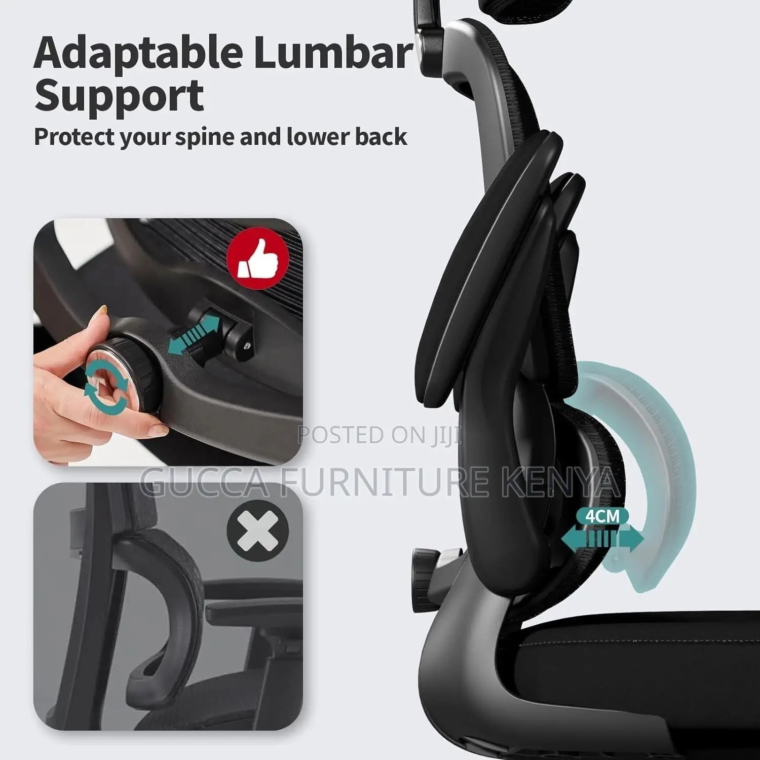 Orthopedic Swivel Conference Chair With Flip Arms