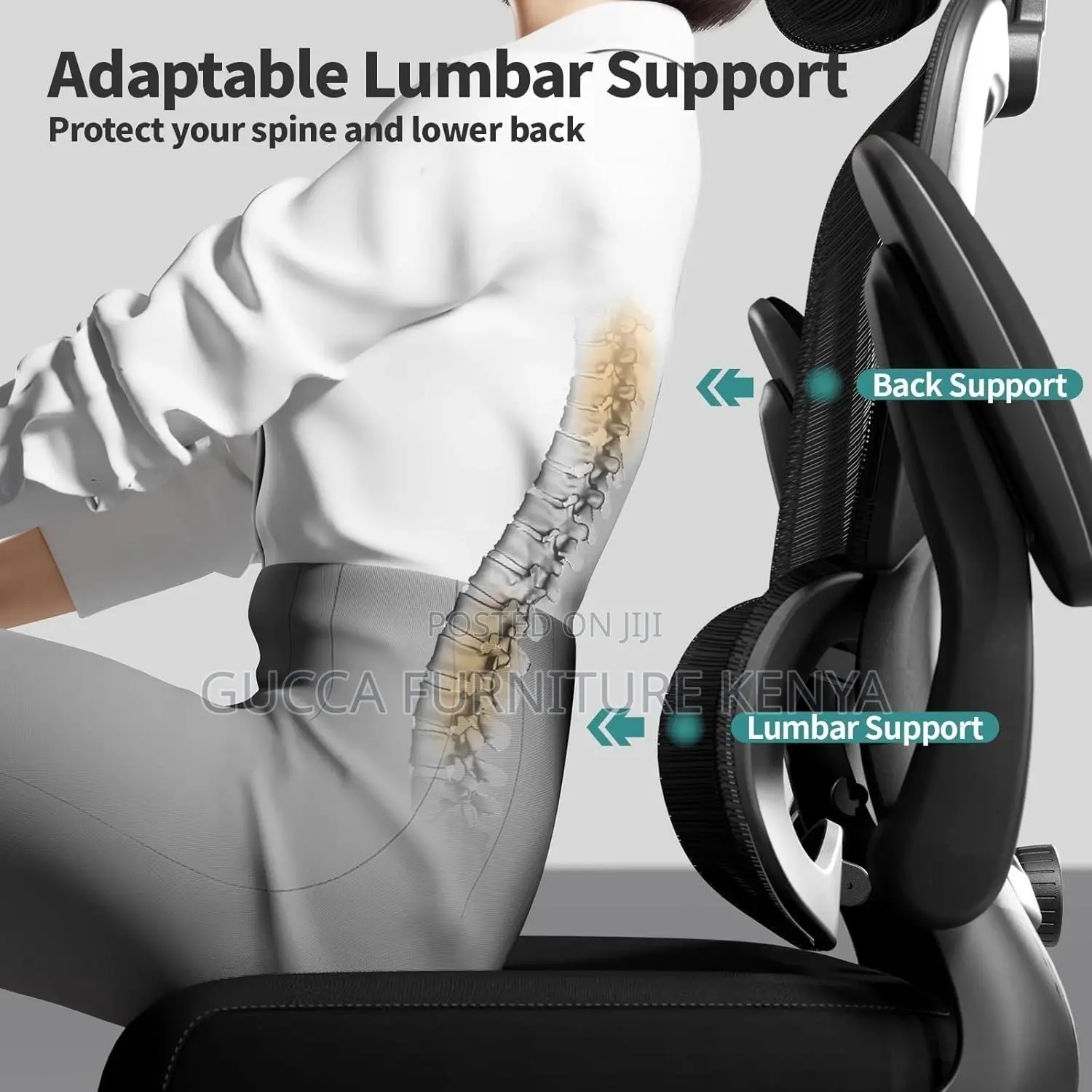Orthopedic Swivel Conference Chair With Flip Arms