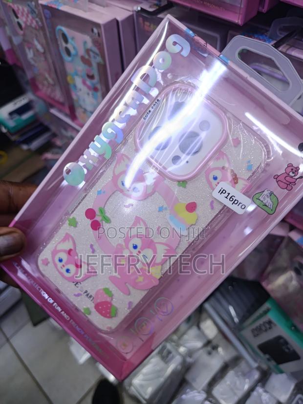 Linabelle iPhone 16 Pro Magsafe Glitter Clear Case -Pink - thumbnail 2