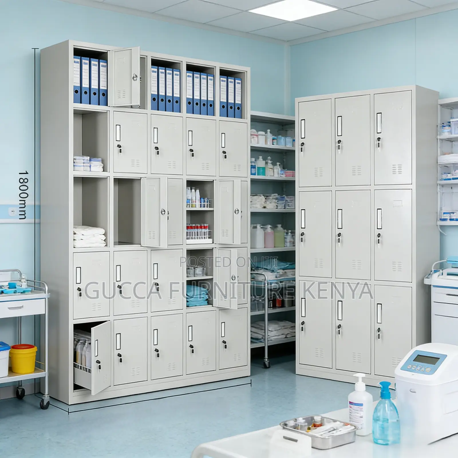 9-Swing Door Employee Storage Office Cabinet