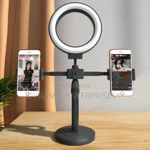 Double Stand Holder With 6inch Ringlight