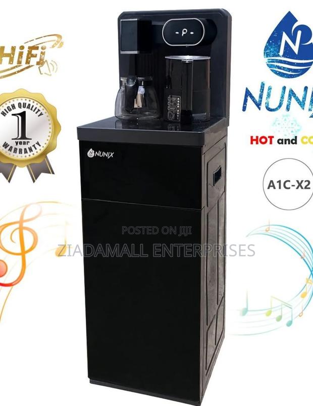 Black Nunix A1c-X2 Hot and Cold Water Dispenser With Music System