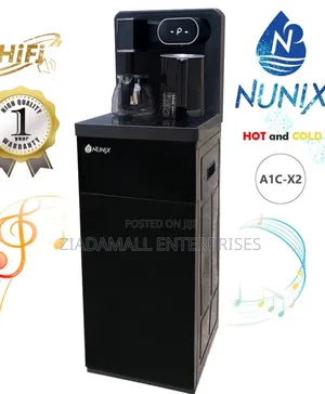 Black Nunix Bottom Load Hot Cold Water Dispenser With Music System