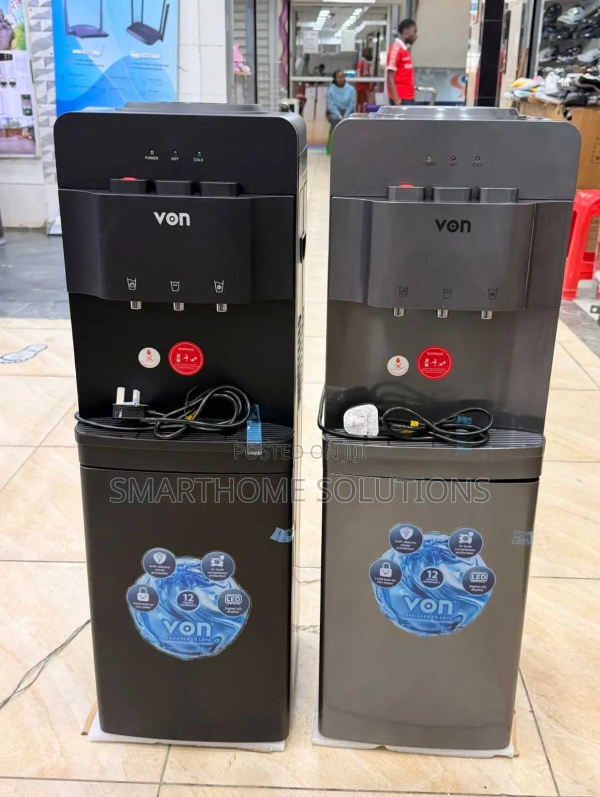 Von Hot Normal and Cold 3 Taps Standing Dispensers