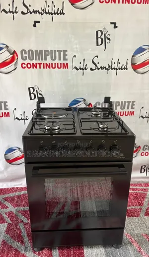 Everest Black – 60×60 Premium Cooker 3 Gas + 1 Rapid Hotplate