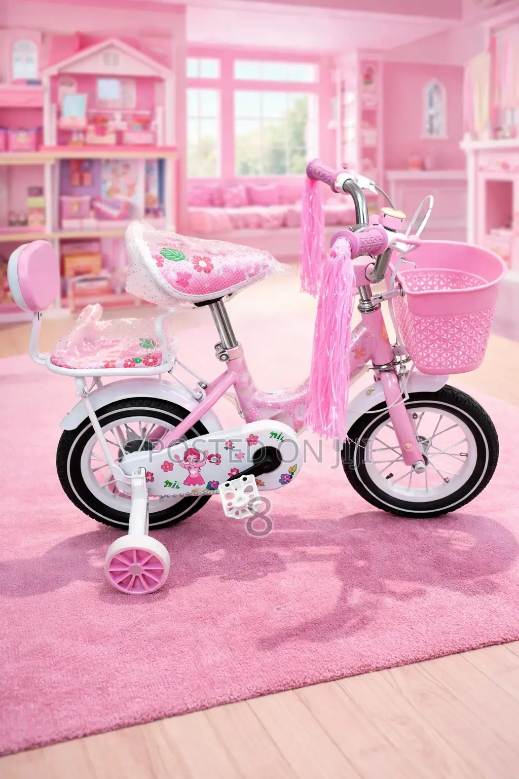Kids Bike With Support Wheels – Size 12