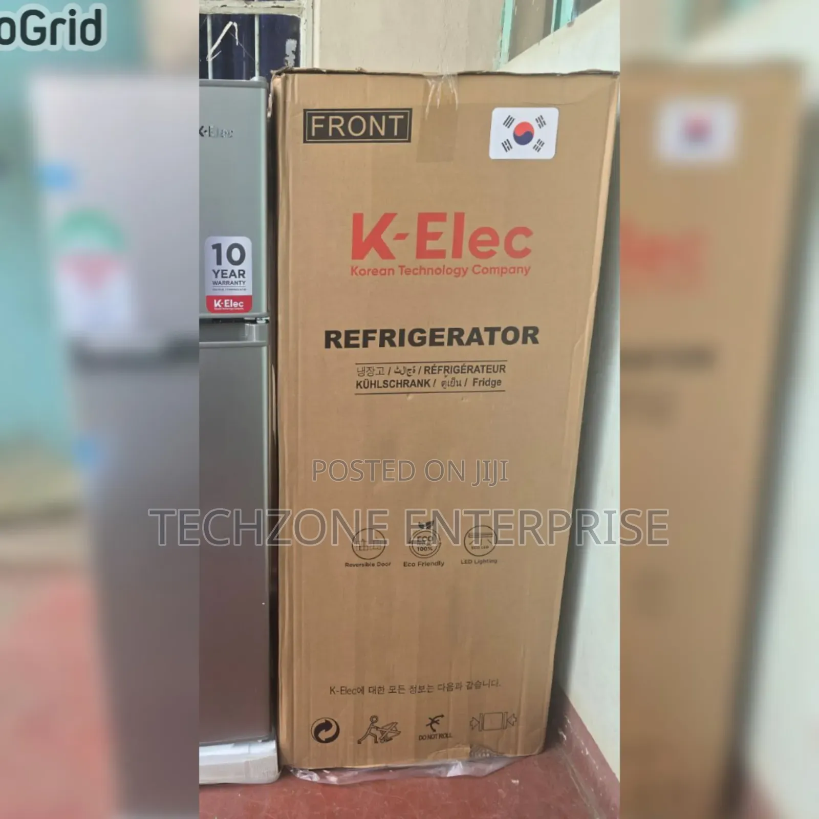 Klec 128 Litres Double Door Refrigerator , Silver 