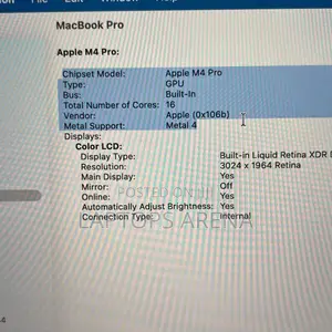 New Apple MacBook Pro 2024 M4 Pro 14-inch 24GB Apple M4 Pro SSD 512GB