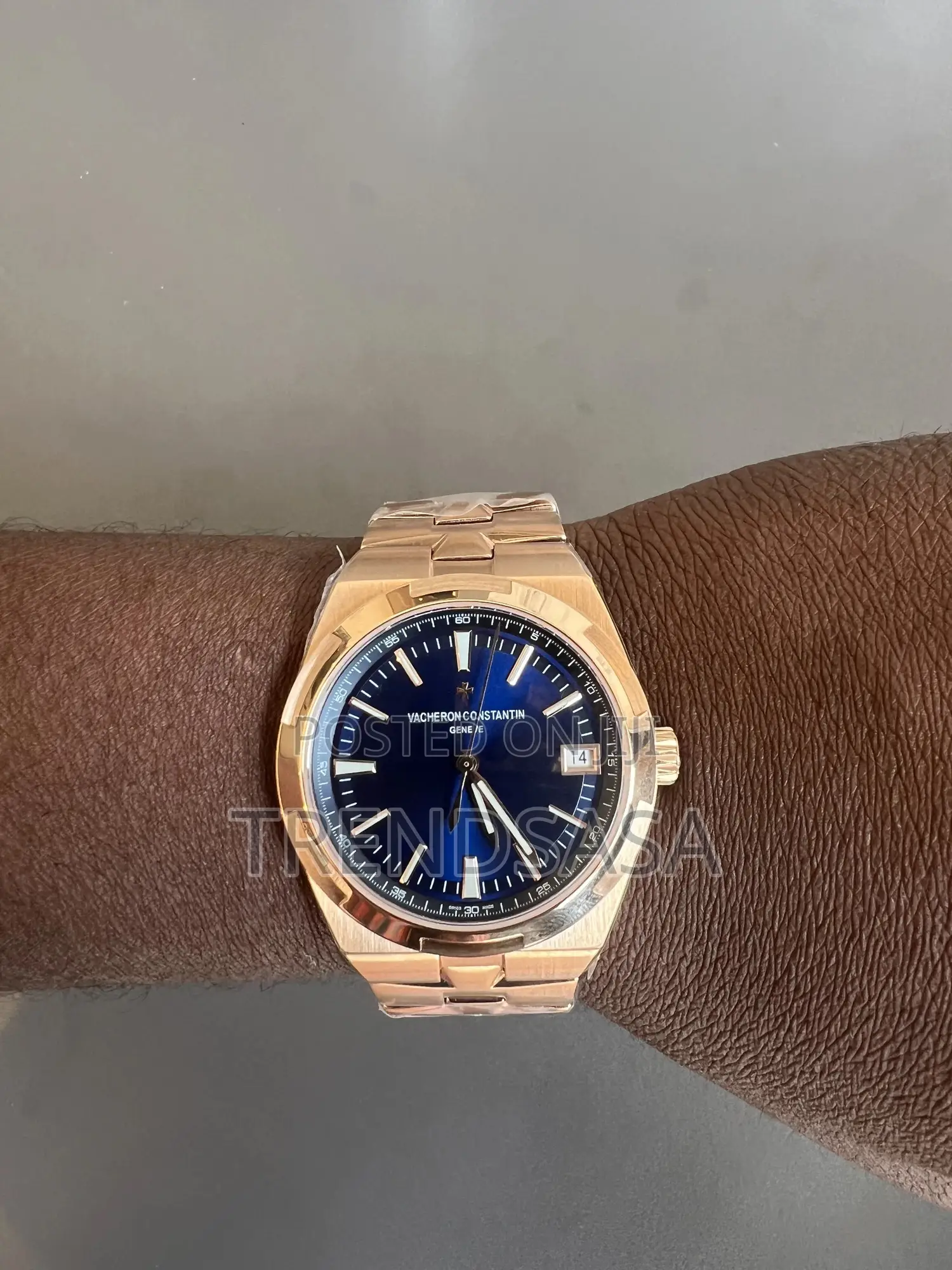 Vacheron Constantine Overseas Blue Dial Rose Gold