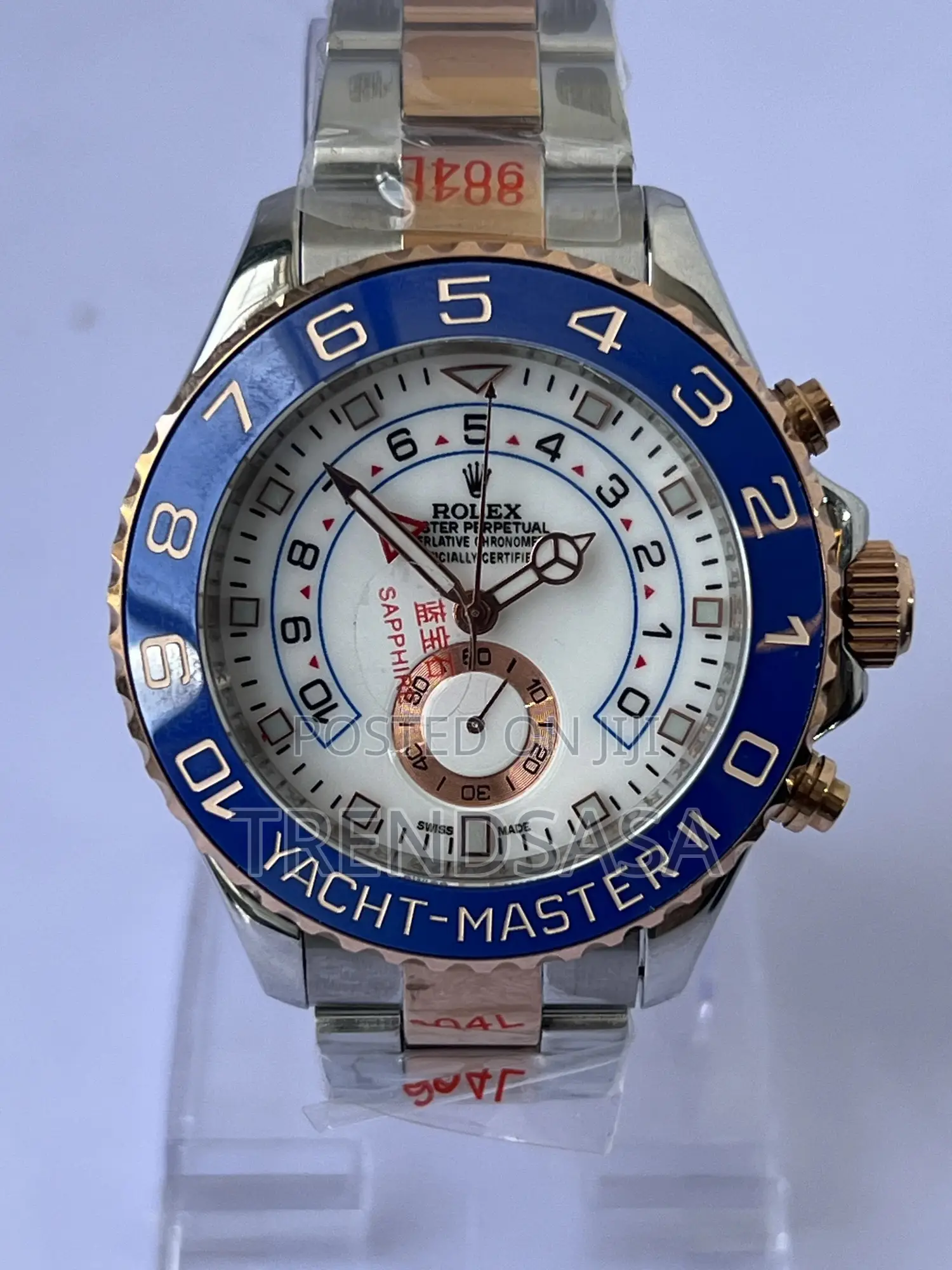 Rolex Yacht Master Ii Two Tone Rose Gold Blue