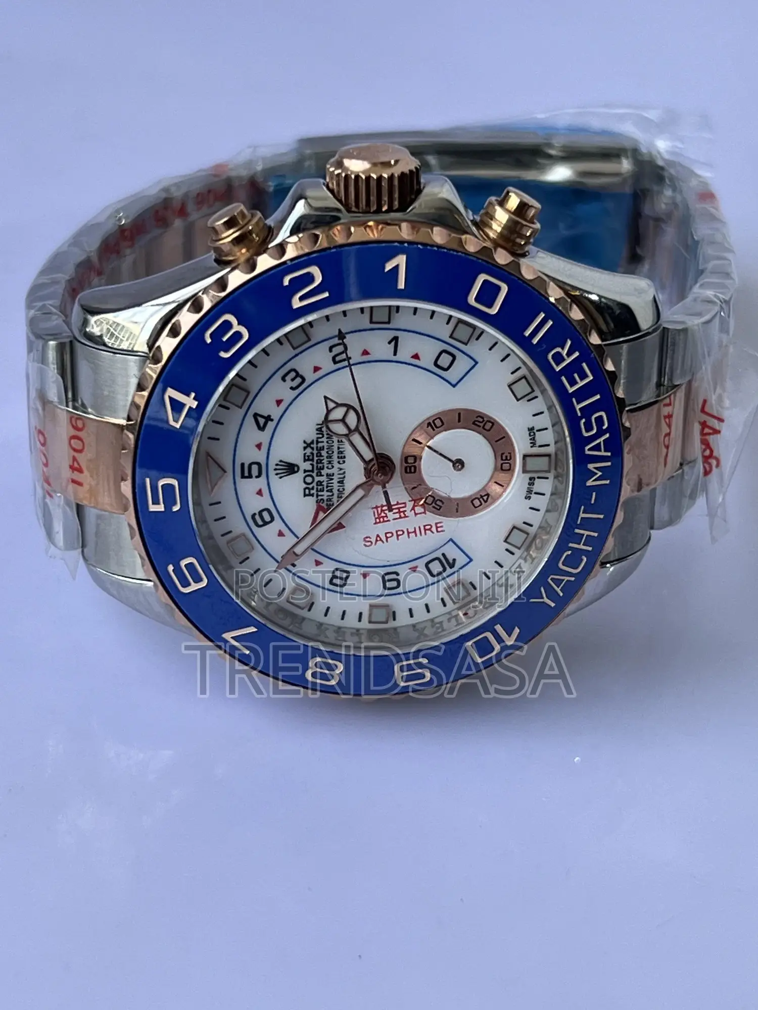 Rolex Yacht Master Ii Two Tone Rose Gold Blue