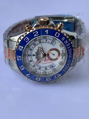 Rolex Yacht Master Ii Two Tone Rose Gold Blue