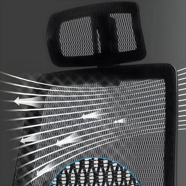 Office Chairs; Ergonomic Full Fabric Executive Seat - thumbnail 5