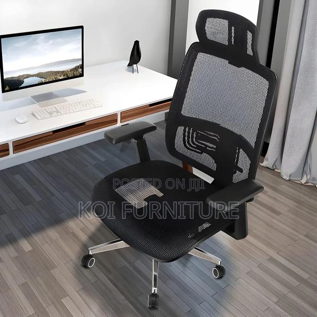 Office Chairs; Ergonomic Full Fabric Executive Seat - thumbnail 6