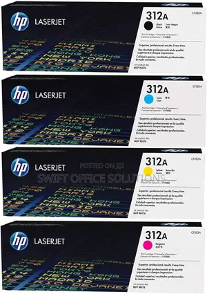 Hp 312a Toner Cartridges (Cf380a, Cf381a, Cf382a, Cf383a)