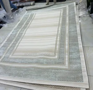 Modern Bordered Area Rug