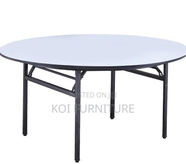 Office Table; 1.8m Rpound Foldable Simple Style Boardroom Table - thumbnail 3