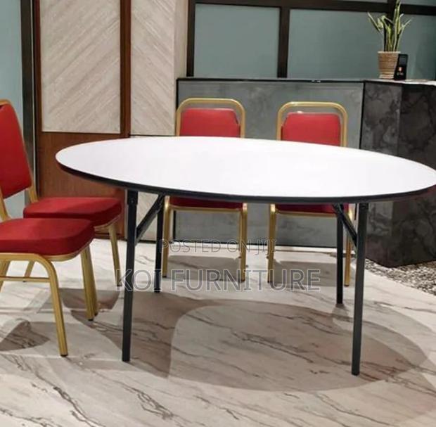 Office Table; 1.8m Rpound Foldable Simple Style Boardroom Table - thumbnail 6