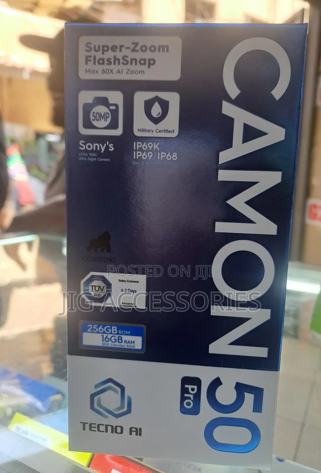 New Tecno Camon 50 Pro 256 GB Gray