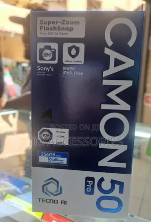 New Tecno Camon 50 Pro 256 GB Gray