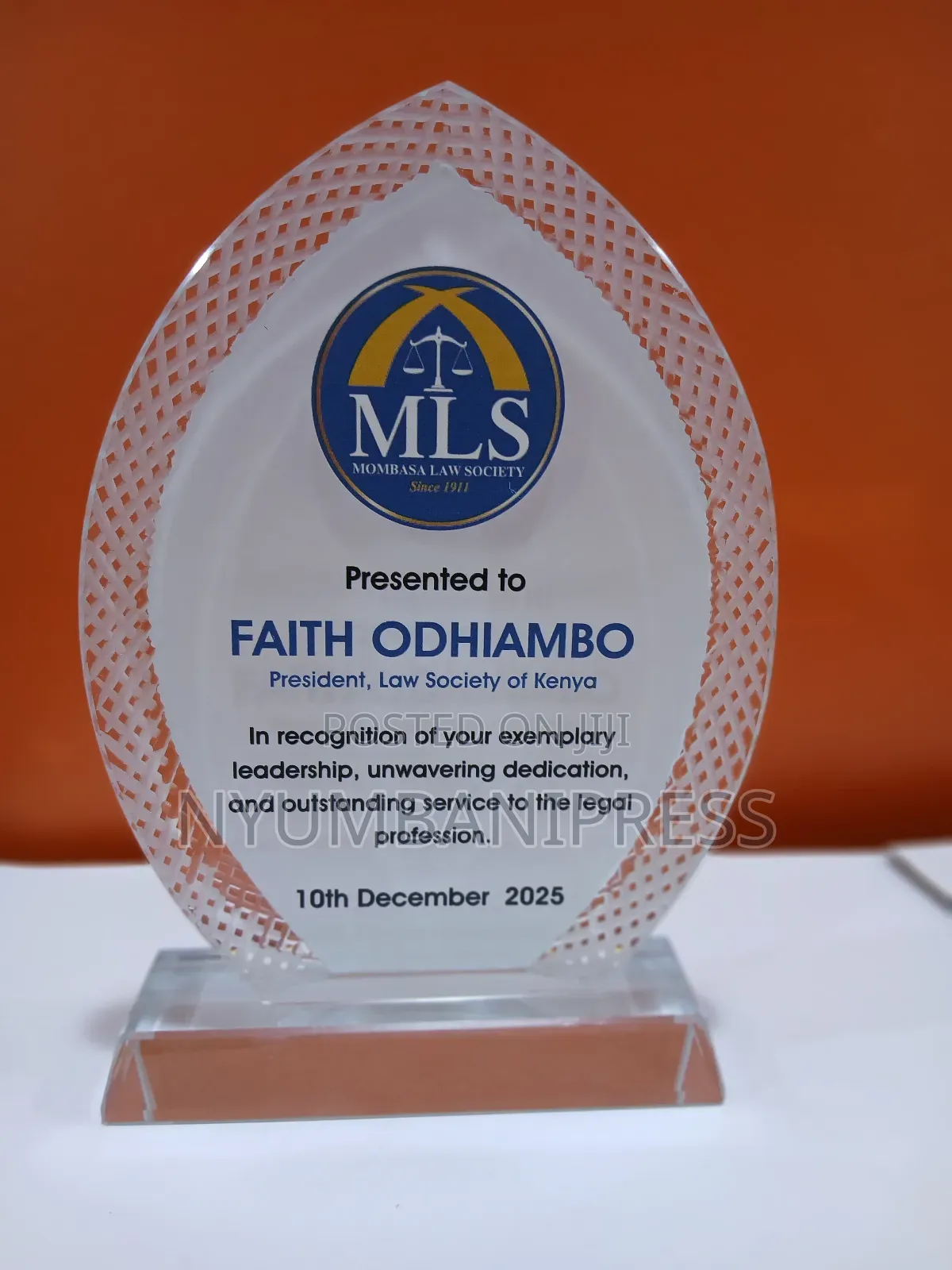 Award Plaque