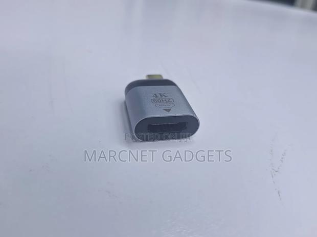 Metallic Usb Type C to Hdmi Converter Type C Male Hdmi Female