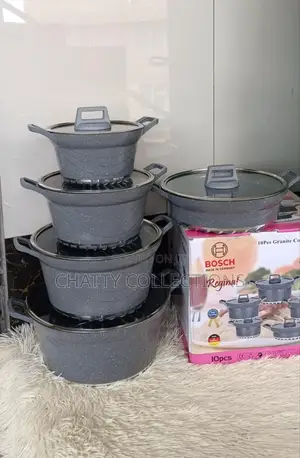 Gray 10 Piece Original Bosch Nonstick Cookware Sufuria