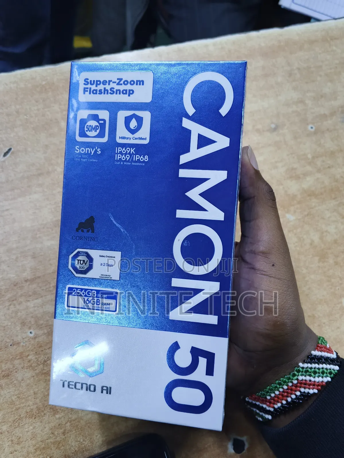 New Tecno Camon 50 256 GB Black