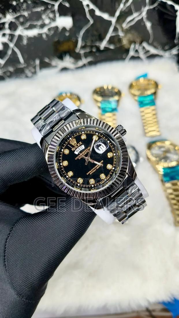 Black Rolex Watch, Wrist Watch - main view