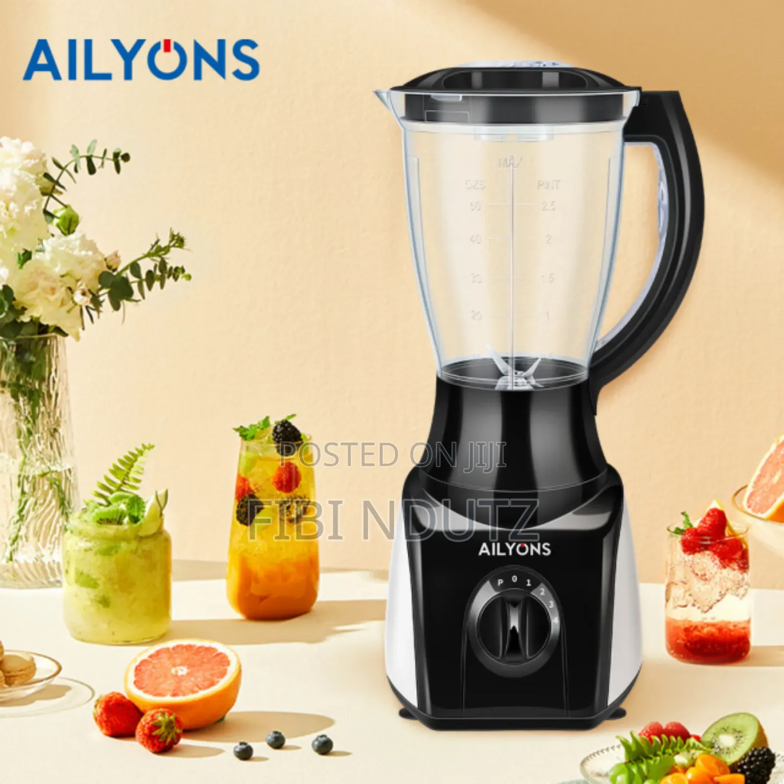 Ailyons 1.5l Jug Blender/Blender 2in 1