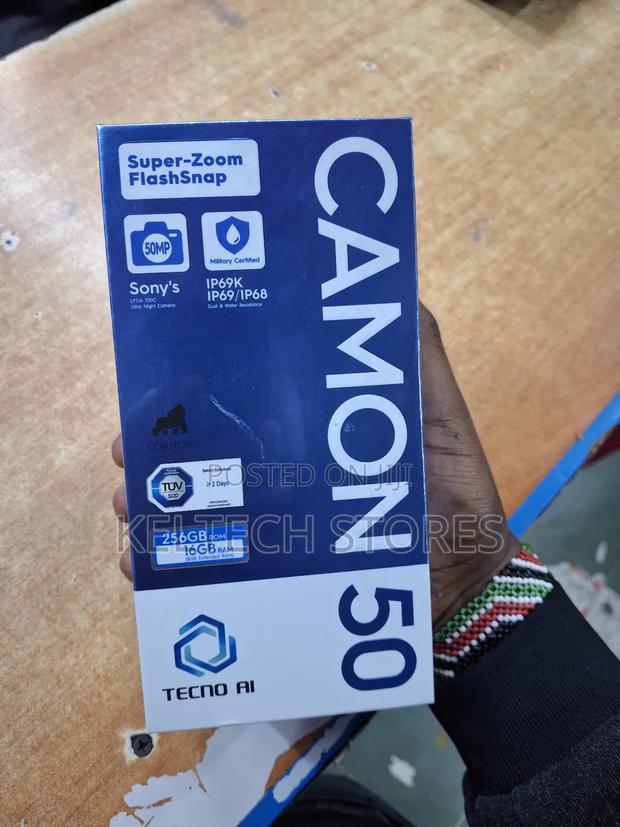 New Tecno Camon 50 256 GB Black