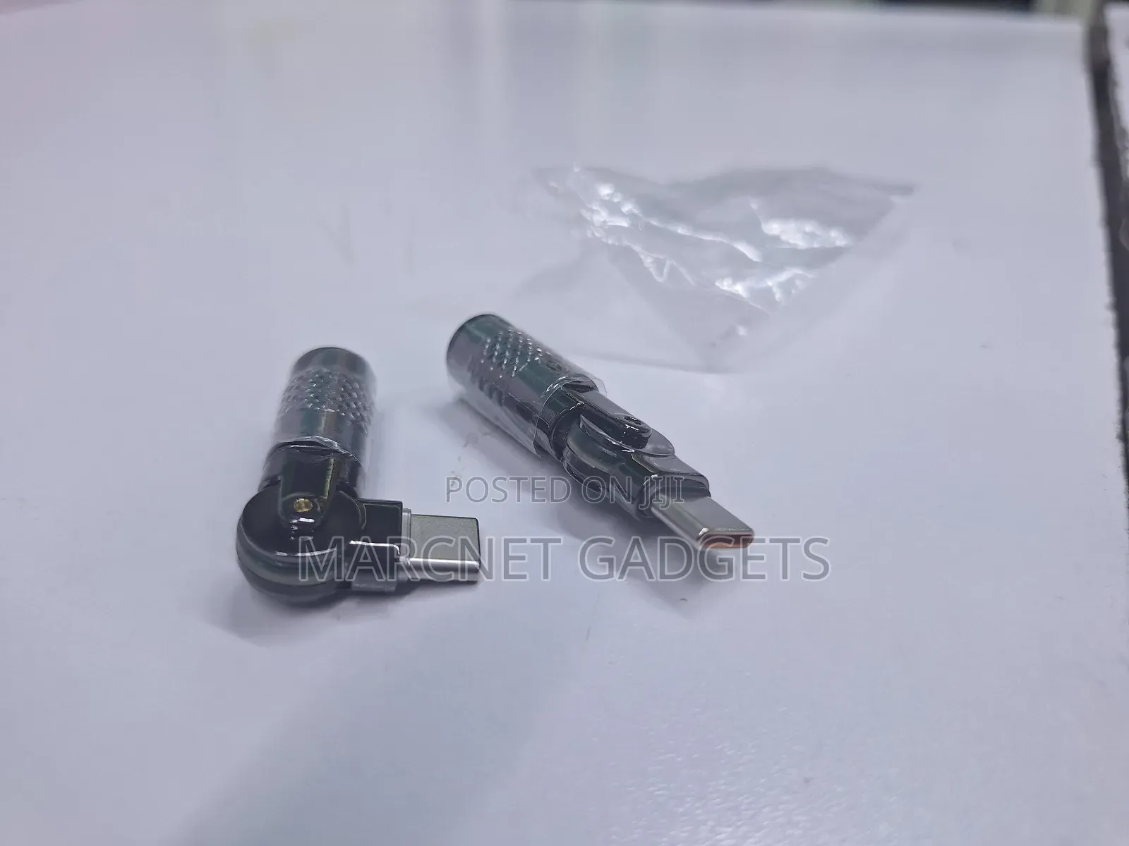90 Degrees Elbow Rotatable Usb Type C Connector Male to Female Charger