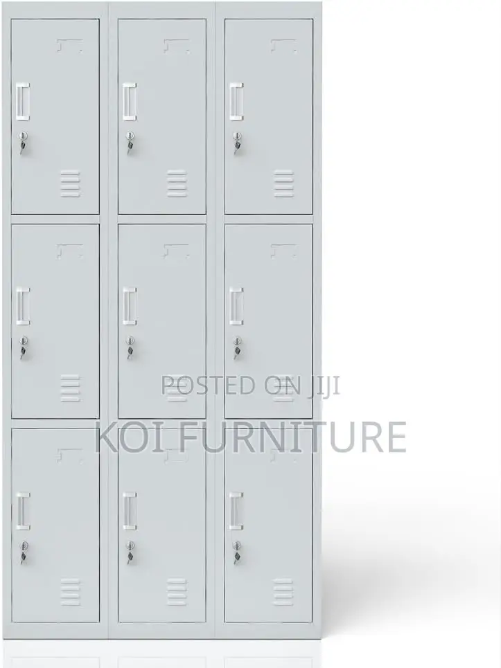 Office Cabinet; 9 Lockers Steel Creative Office Needs Storage Cabinet