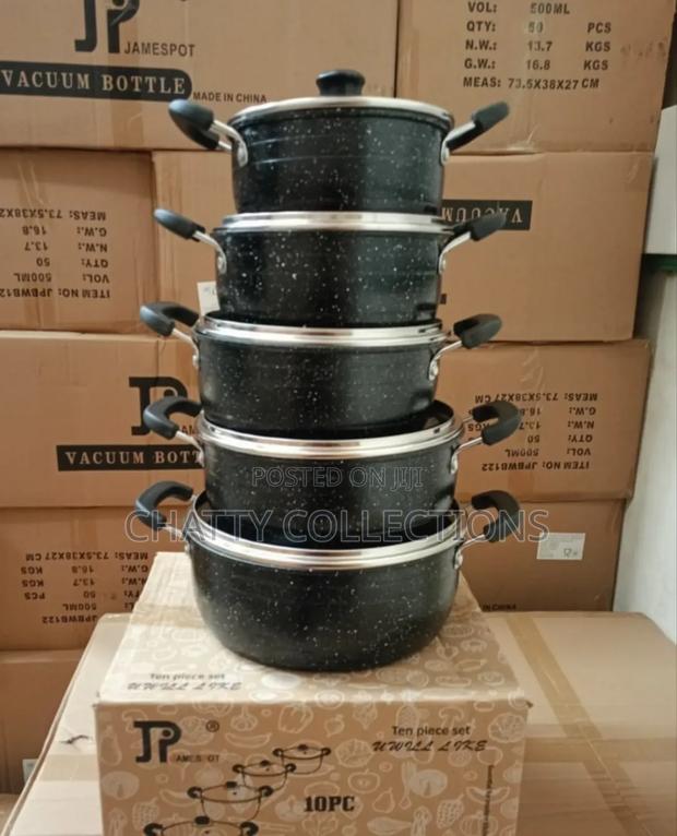 10 Piece Black James Pot Nonstick Sufuria Set - thumbnail 3