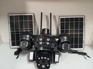 Premium Durable Quad Lens 4g Solar Powered CCTV Camera