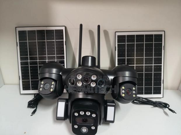 Premium Durable Quad Lens 4g Solar Powered CCTV Camera