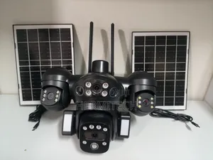 Premium Durable Quad Lens 4g Solar Powered CCTV Camera