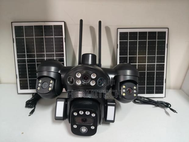 Premium Durable Quad Lens 4g Solar Powered CCTV Camera - thumbnail 3