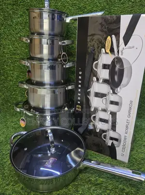 12 Piece Edenberg Stainless Sufuria Set