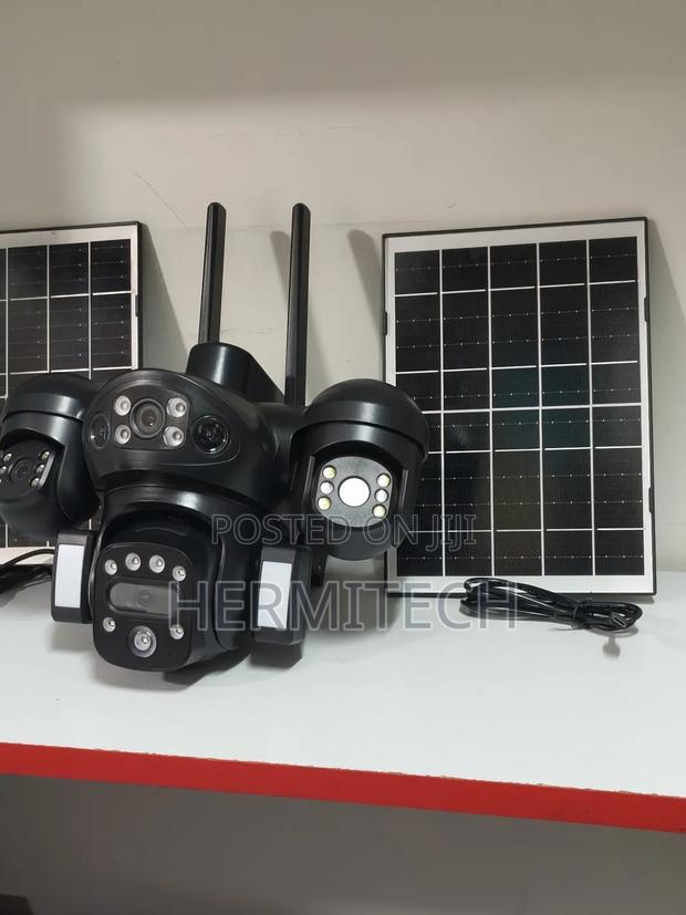 4lens Quad Simcard Outdoor CCTV Solar Powered Alarm Notification