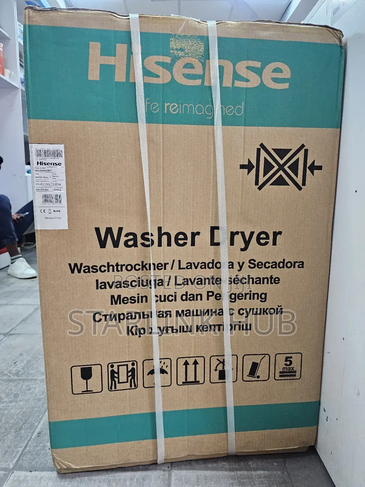 Hisense Wd3q8043bt 8kgs Wash 5kg Dry Washing Machine
