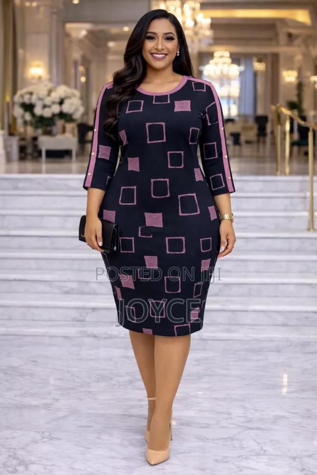 Straight Flowered Dress - thumbnail 3