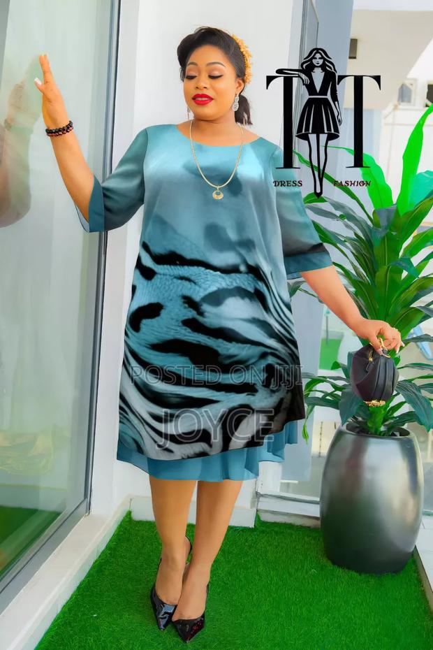 Dress With a Chiffon Waterfall - thumbnail 5