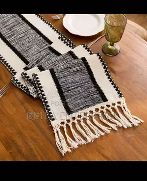 Elegant Style Cotton Decoration Table Runner Set Rectangle Tablerunner