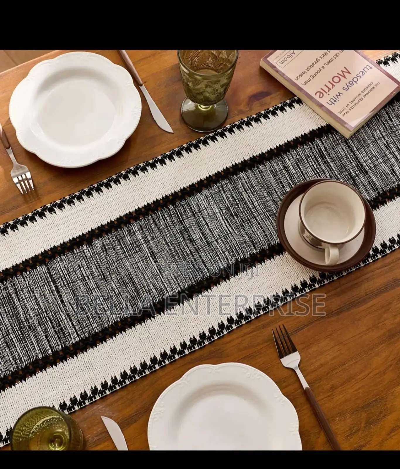Elegant Style Cotton Decoration Table Runner Set Rectangle Tablerunner