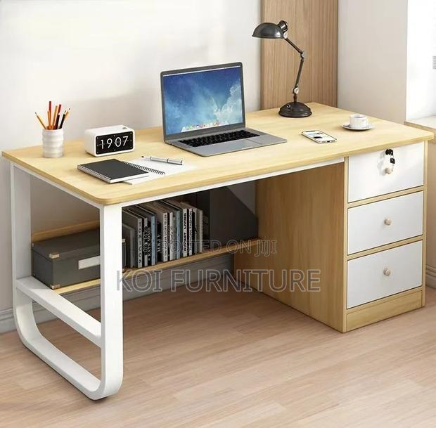 Office Desk; Home Office Study Desk With Storage - thumbnail 3