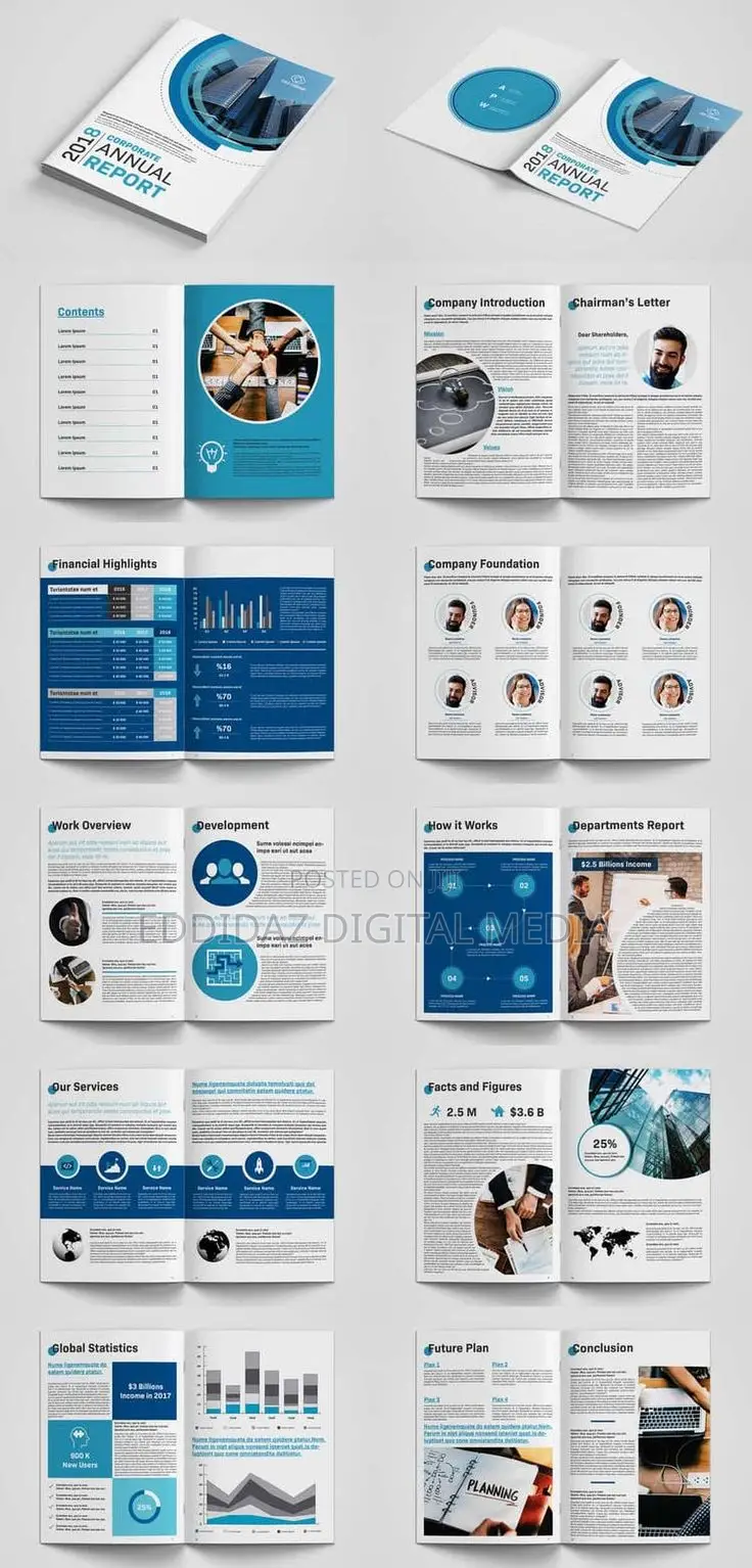 Modern Business Proposal And Annual Report Design