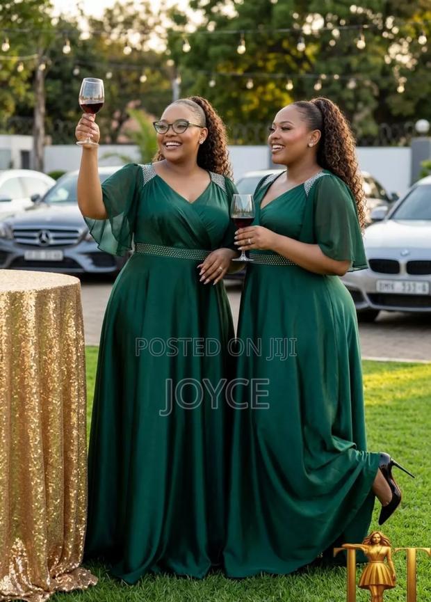 Satin Maxi Dress - main view